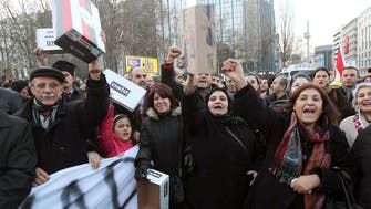 Turkish woman detained over shoebox protest