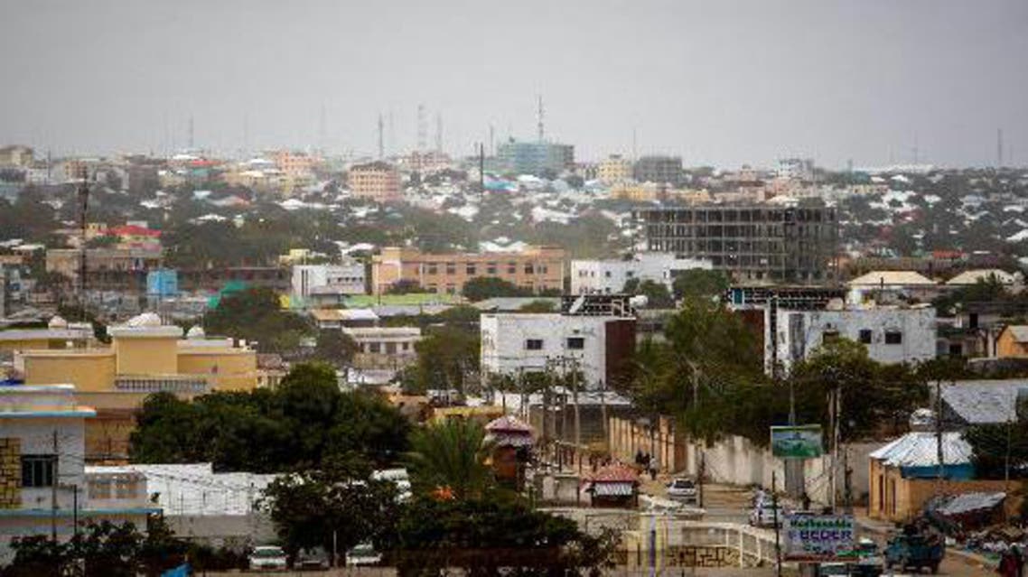 handout picture provided by the African Union-United Nations Information Support Team on August 6, 2013 shows a general view of Mogadishu skyline on Aug. 5, 2013