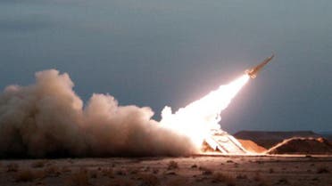 An Iranian Hawk surface-to-air missile. Iran supplies its ally Hezbollah with ballistic missiles used against Israel. (File Photo: AFP)