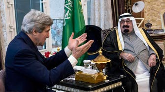 Saudi King backs Kerry’s Mideast peace push