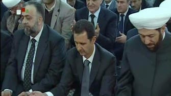 Syria’s President Assad in rare mosque appearance 