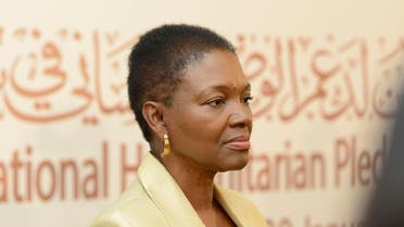 U.N. humanitarian chief Valerie Amos attends a news conference after the first day of the "International Humanitarian Pledging Conference for Syria" in Bayan Palace, Kuwait, January 30, 2013.  reuters