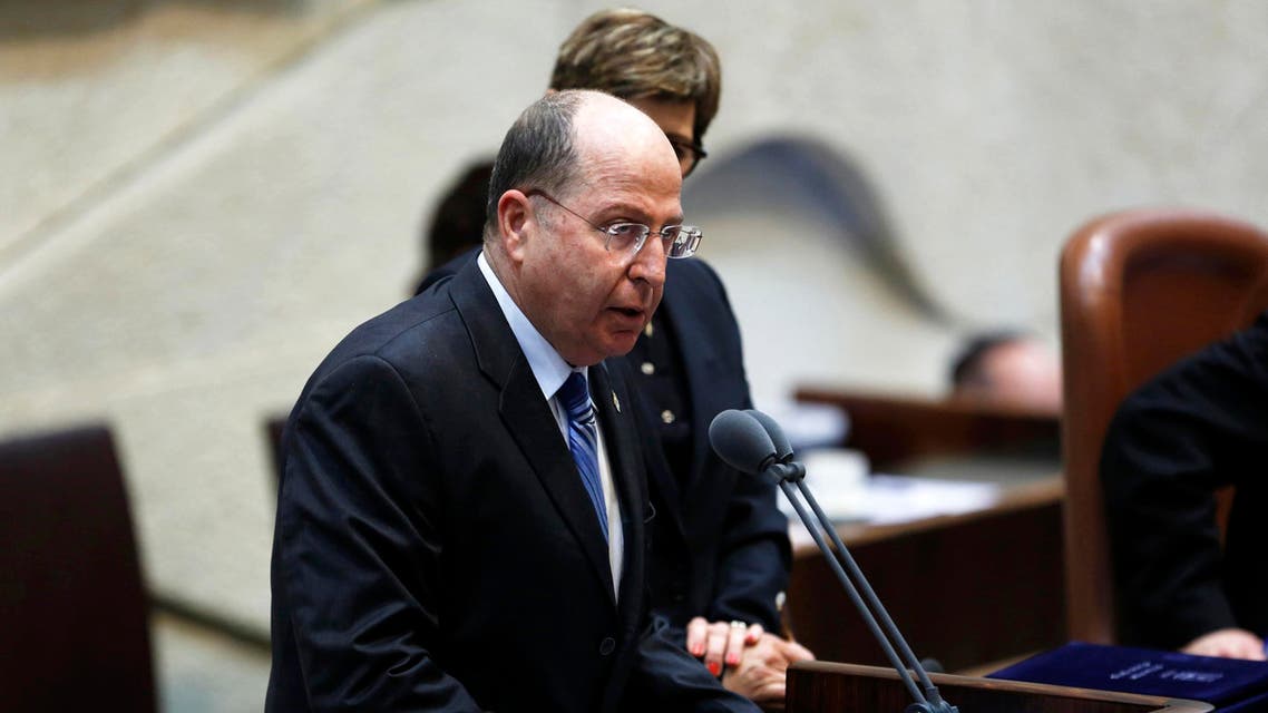 Israel's Defence Minister Moshe Yaalon speaks during a swearing-in ceremony, at the Knesset, Israeli Parliament, in Jerusalem March 18, 2013. (Reuters)