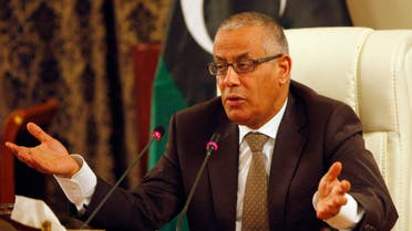 Libya's Prime Minister Ali Zeidan speaks during a joint news conference at the headquarters of the Prime Minister's Office in Tripoli, Nov. 10, 2013. (Reuters)