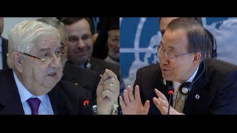 ‘It took me 12 hours to get here!’ Syrian FM bickers with Ban Ki-moon