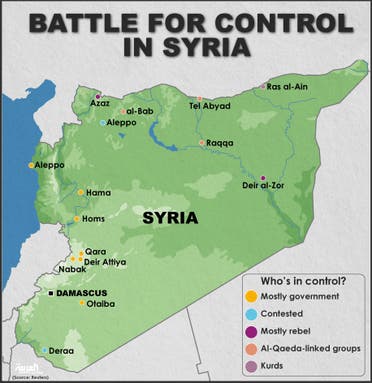 Infographic: Battle for control in Syria