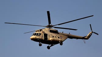 مقتل 5 عسكريين في سقوط مروحية للجيش شمال سيناء
