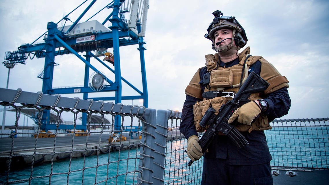 The vessel pictured is part of the Danish-Norwegian force that will transport Syria's chemical agents out of the country to destruction. (Reuters)