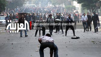 Egypt’s revolution anniversary shows divide