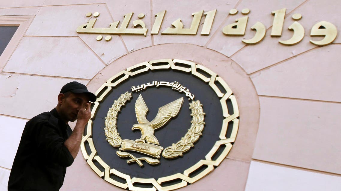 A riot police walks in front of the Interior Ministry headquarters in Cairo March 8, 2013. reuters