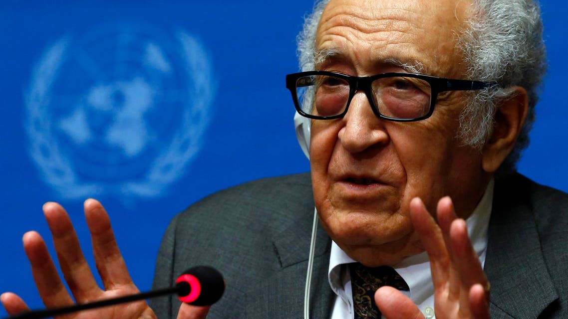 U.N.-Arab League envoy for Syria Lakhdar Brahimi addresses a news conference at the United Nations European headquarters in Geneva January 28, 2014. (Reuters)