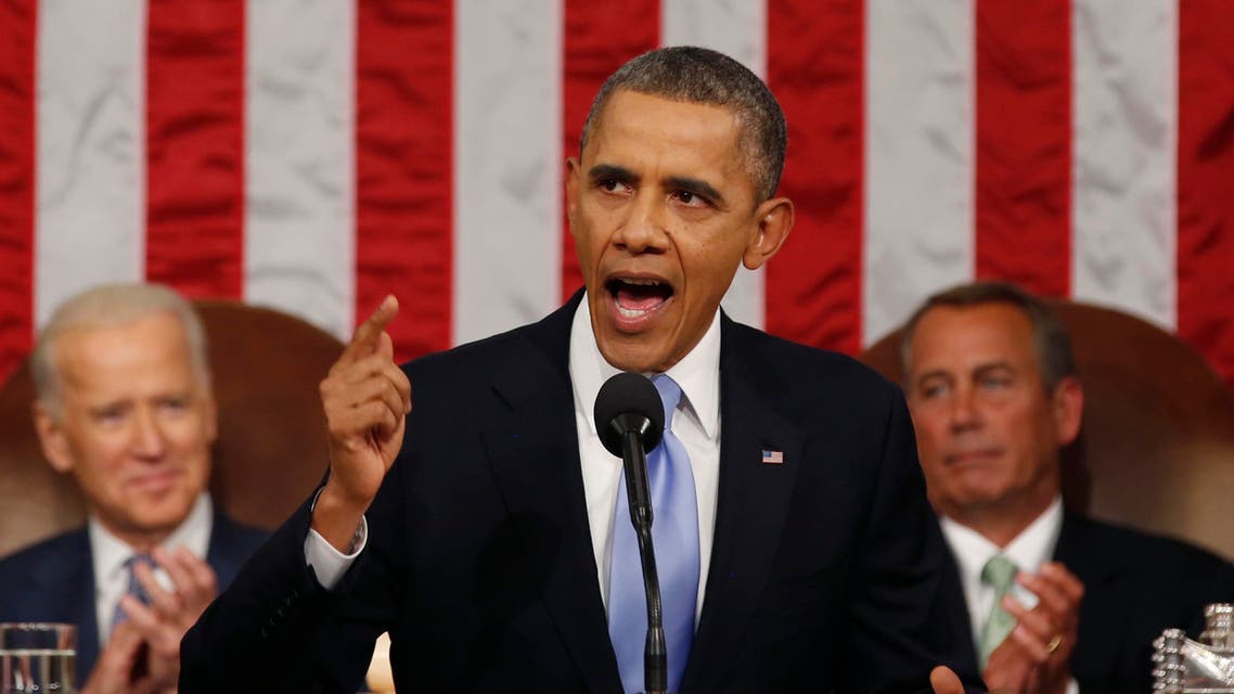 U.S. President Barack Obama delivers his State of the Union speech on Capitol Hill in Washington, January 28, 2014. (Reuters)