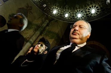 Former Egyptian King Fuad, Farouk's son with Narriman Sadek, attends the funeral of his half-sister, Ferial, in 2009 (File photo: Reuters)