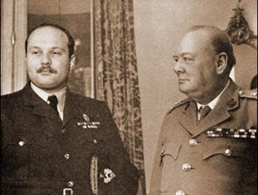 Farouk, pictured here in the 1940's with Winston Churchill (Photo courtesy of Magda Malek egyptianroyalty.net)