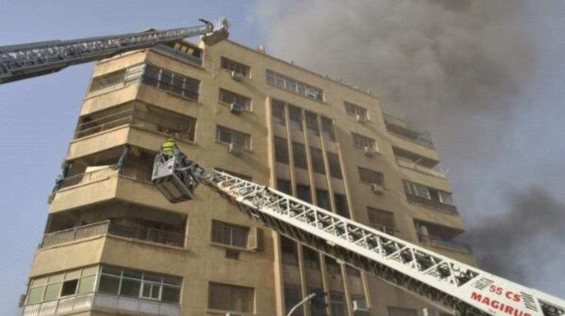 حريق يندلع في وسط الرياض يتسبب بخسائر مادية