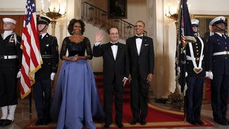 Michelle Obama's gown for Hollande visit gets French twist