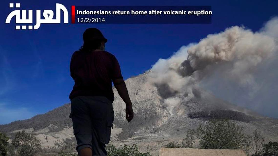 Indonesians return home after volcanic eruption