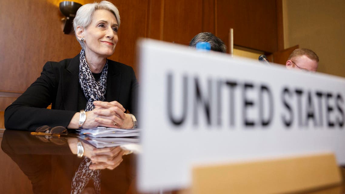 U.S. Under Secretary of State Wendy Sherman sits after arriving for a trilateral meeting with U.N.-Arab League envoy Lakhdar Brahimi and Russia’s Deputy Minister of Foreign Affairs Gennady Gatilov in Geneva, Feb. 13, 2014. (Reuters)