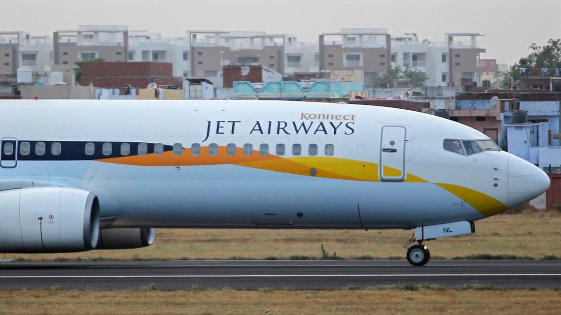 A Jet Airways passenger plane moves along the tarmac at the Sardar Vallabhbhai Patel international airport in the western Indian city of Ahmedabad, April 24, 2013. reuters