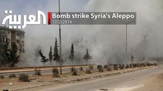 Bomb strike Syria's Aleppo
