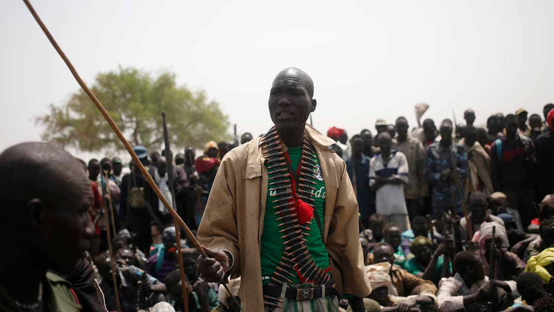 South Sudan rebel fighters