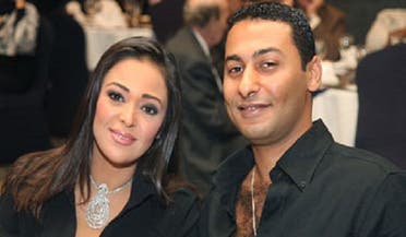 الراحل فريد المرشدي مع زوجته داليا البحيري