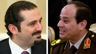Lebanon’s Saad al-Hariri meets Sisi in Cairo  