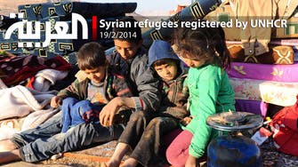Syrian refugees registered by UNHCR