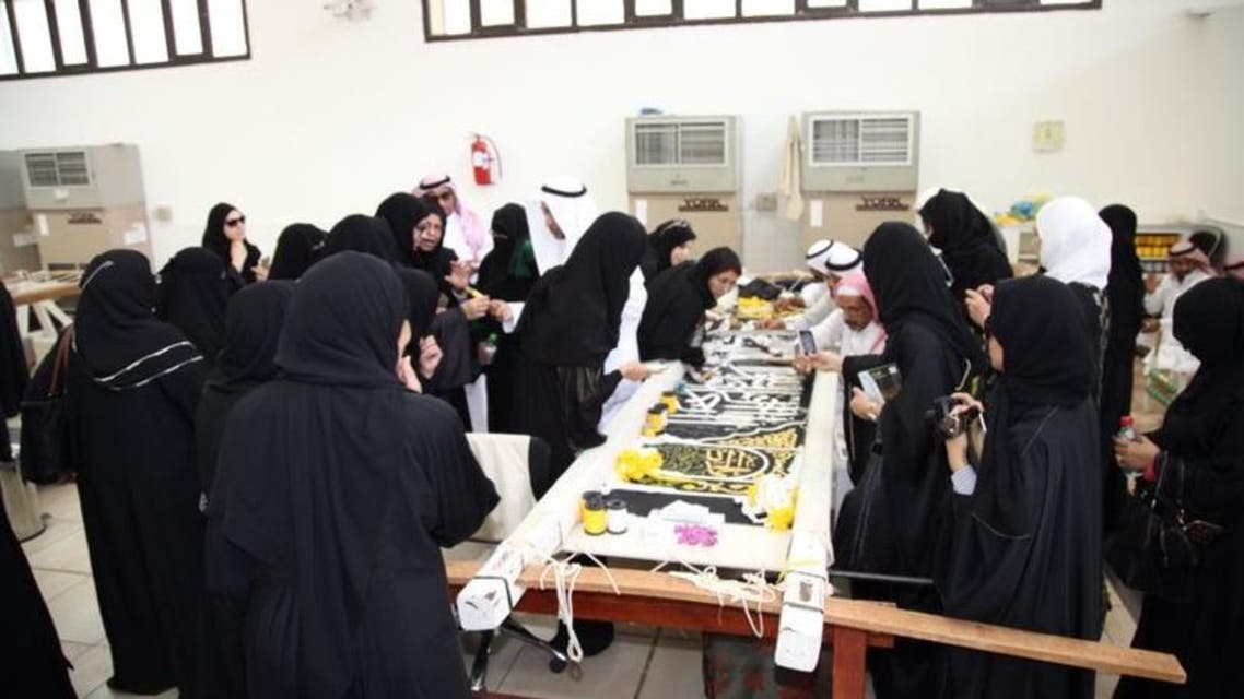 الوفد النسائي خلال زيارته