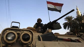 Egyptian army bombs suspected militants in Sinai