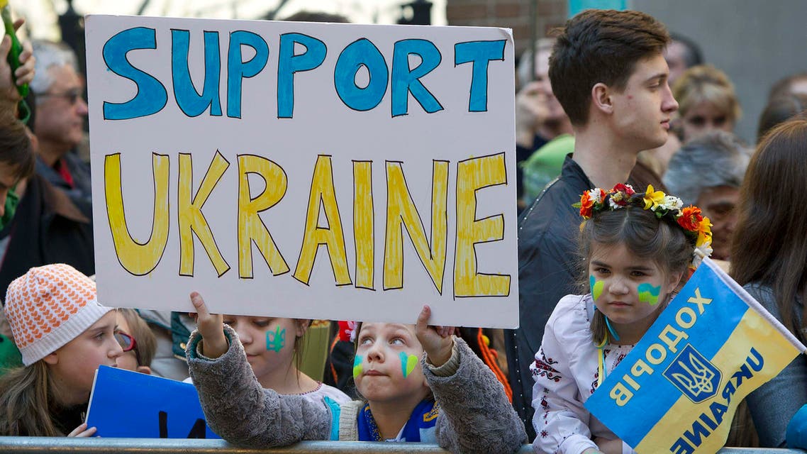 Ukrainians call for peace