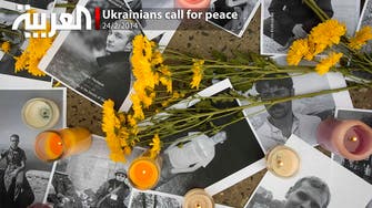 Ukrainians call for peace