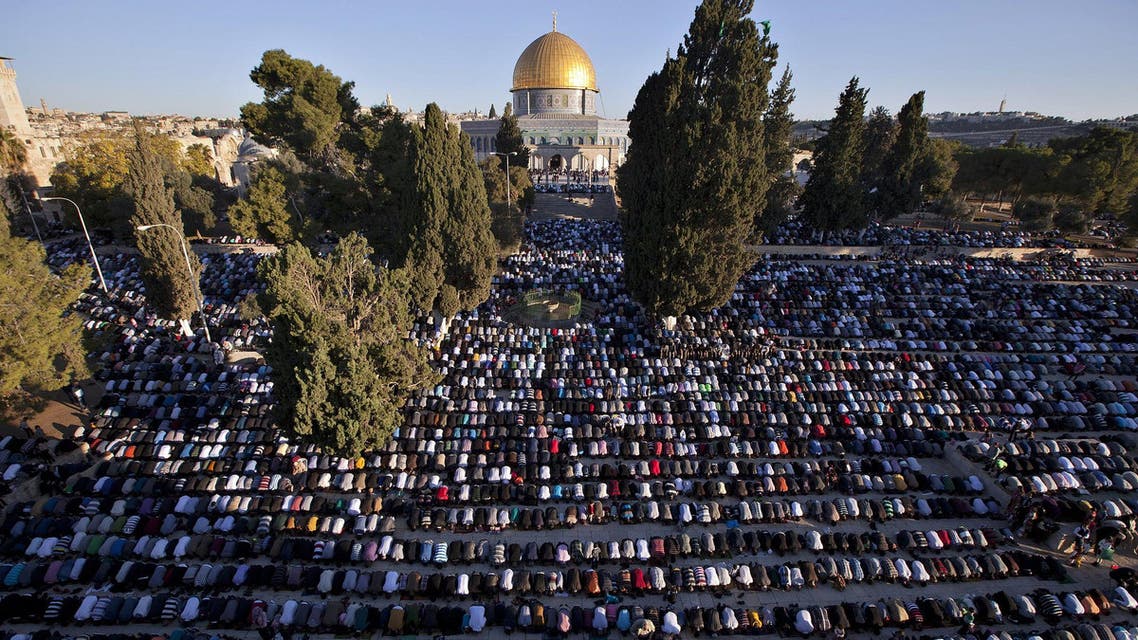 المصلين في المسجد الأقصى