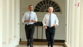 Obama and Biden seen in White House jogging video