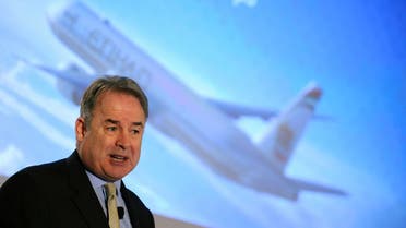 Etihad chief James Hogan said the airline is in the final phase of due diligence on its possible investment in Alitalia. (File photo: Reuters)