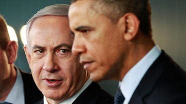 U.S. President Barack Obama and Israeli Prime Minister Benjamin Netanyahu (L) tour a technology expo at the Israel Museum in Jerusalem March 21, 2013 reuters