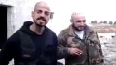 “Creeper,” left, of the Surenos appears in this vide with his fellow “Wino” of the Westside Armenian Power gang. They claim fighting on the “front lines” of the Syrian civil war. (MEMRI.org)