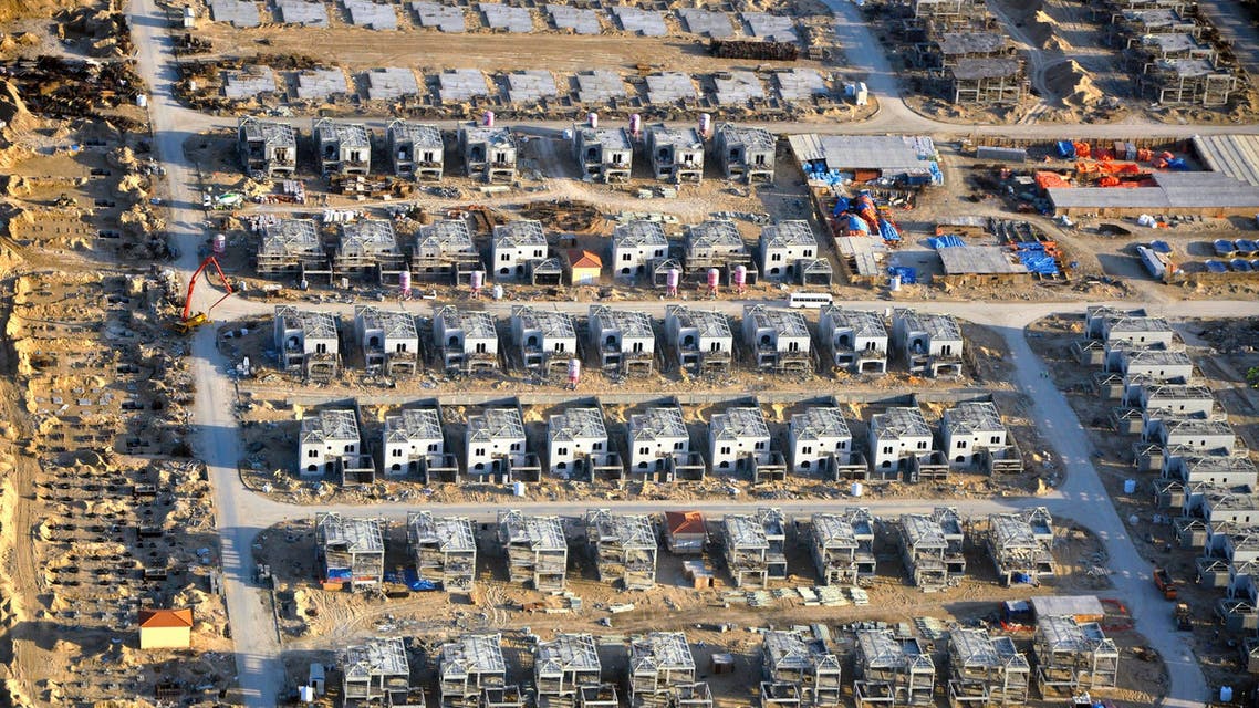 An aerial view is seen of construction work in Dubai pictured in Dec. 2009. (File photo: Reuters)
