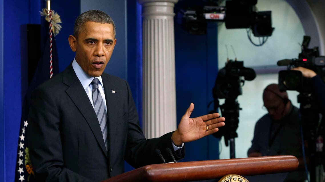 U.S. President Barack Obama delivers a statement on the situation in Ukraine in the press briefing room at the White House in Washington, March 6, 2014. (Reuters)