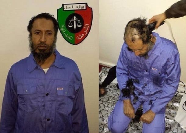 Saadi Gaddafi after being handed over to Libyan authorities "archive"