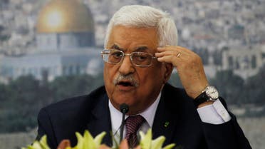 Palestinian President Mahmoud Abbas speaks during a meeting with Israeli students in the West Bank city of Ramallah, Feb. 16, 2014. (Reuters)