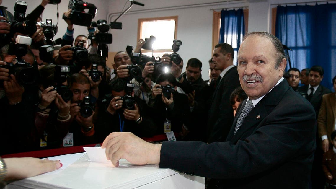 Then-Algerian incumbent President Abdelaziz Bouteflika casts his ballot in Algiers in this April 9, 2009 file photo. (Reuters)