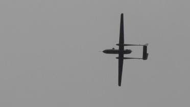 An Israeli drone flies over Rafah town in the southern Gaza Strip on Oct. 30, 2011 (File: AFP)