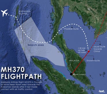 Infographic: MH370 flightpath