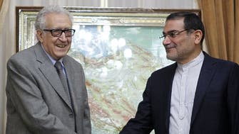 Peace envoy Brahimi visits Syria ally Iran