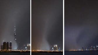 Video: Dubai’s mammoth Burj Khalifa vanishes in storm