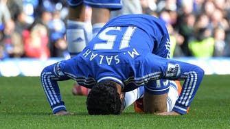 Egypt’s Salah celebrates first goal with Chelsea 