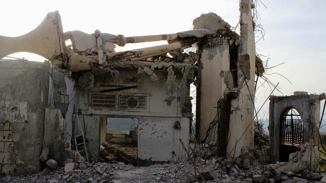 A view shows a damaged mosque in the Jabal al-Akrad area, in Syria's northwestern Latakia province March 7, 2014. (Reuters)