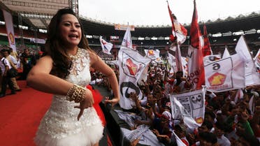 Indonesian candidate in campaign rally
