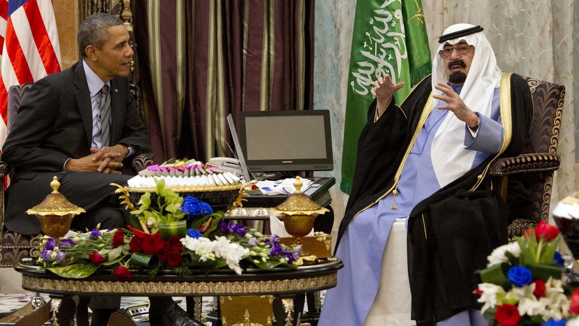 Obama and Saudi King (AFP)